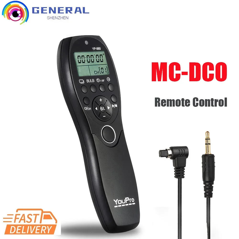 Yp-880/Mc-Dco Timer Telecomando Per Nikon D850 D810A D810 D800E D700 D500 D300S D200 D100 D5 D4S D3S F100 Accessori Per Fotocamere