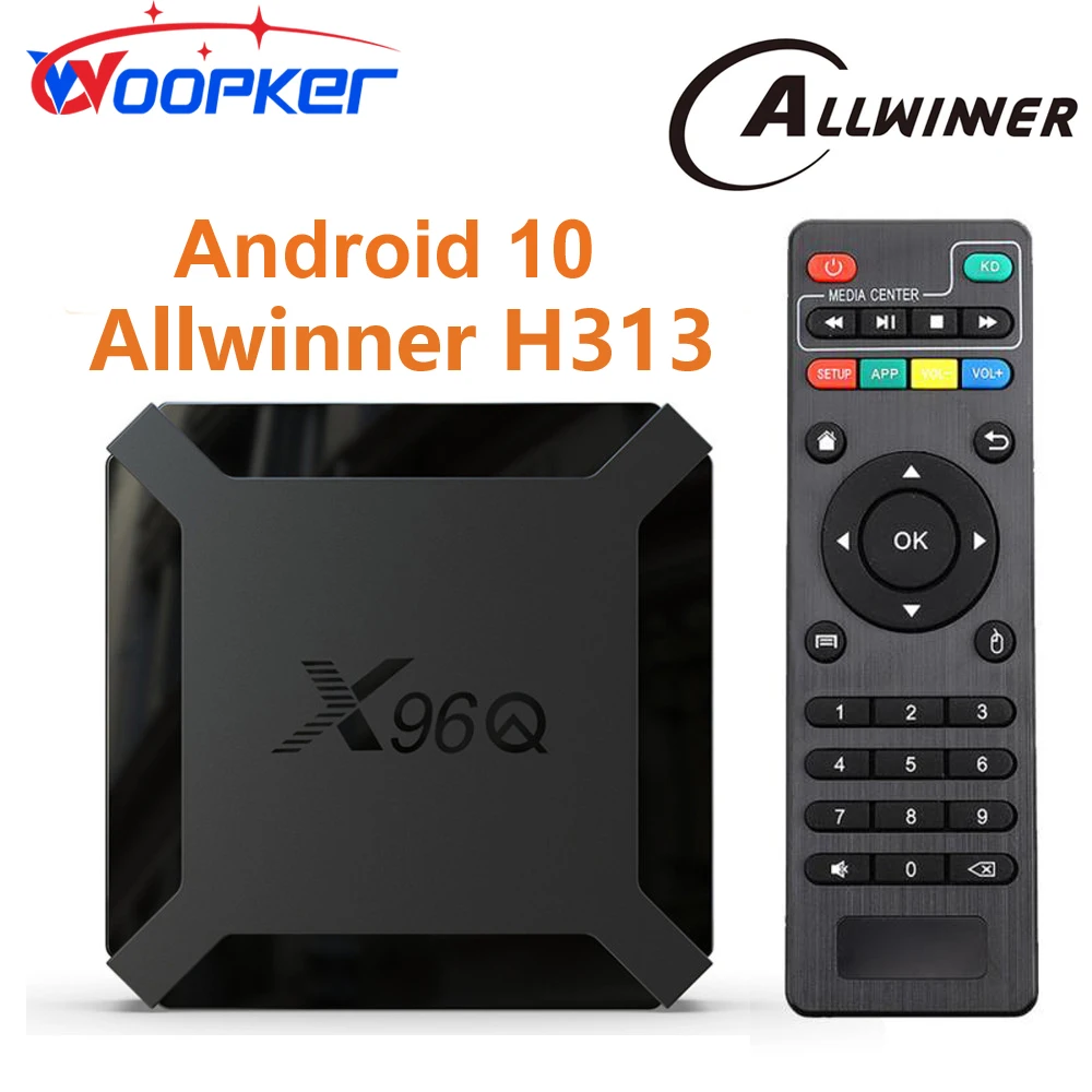 Woopker X96Q Smart Tv Box Android - Full Hd Quad Core Media Player Wi-Fi Allwinner H313 Quad Core 2Gb 16Gb