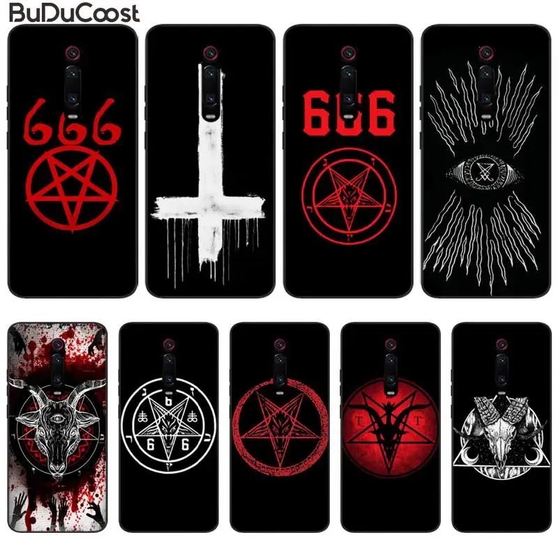 Slok Hell Satan Devil Logo Sign 666 Custodia Per Telefono Per Redmi Note 8 8A 7 7A 6 6A 5 5A 4 4X 4A Go Pro Plus Prime