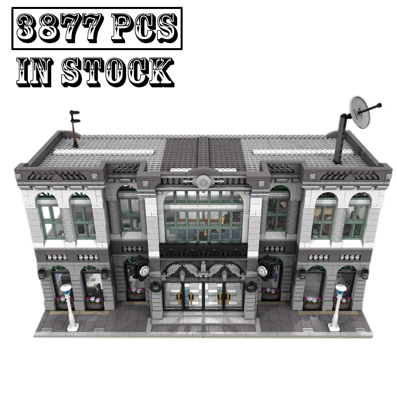 In Magazzino Moc - Brickbank Downtown 3877Pcs City Streetview Blocchi Di Costruzione Modulari Mattoni Giocattolo Educativo Fai Da Te Per Bambini Regal