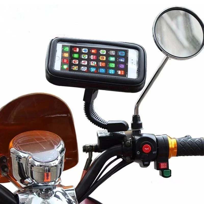Borsa Impermeabile Borsa Porta Telefono Per Moto Gps Supporto Per Telefono Per Bicicletta Supporto Per Manubrio Per Bici Slot Per Schede Di Montaggio 
