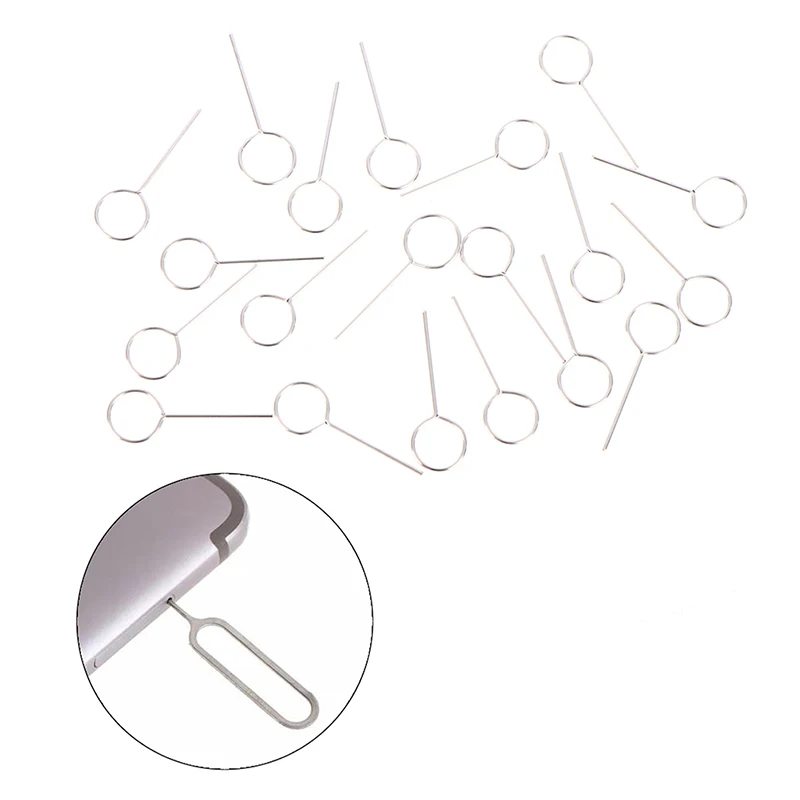 20 Pcs Universal Sim Card Tray Ejector Eject Pin Key Removal Tool Per Phone Plus Huawei Xiaomi Redmi Sim Card Accessori