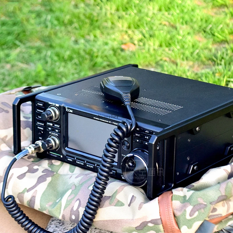 La Maniglia Di Caso Dello Scudo Di Nvarcher Porta La Protezione Per La Ic-7300 Di Icom Ic-9700 Con La Corda Intrecciata Della Mano