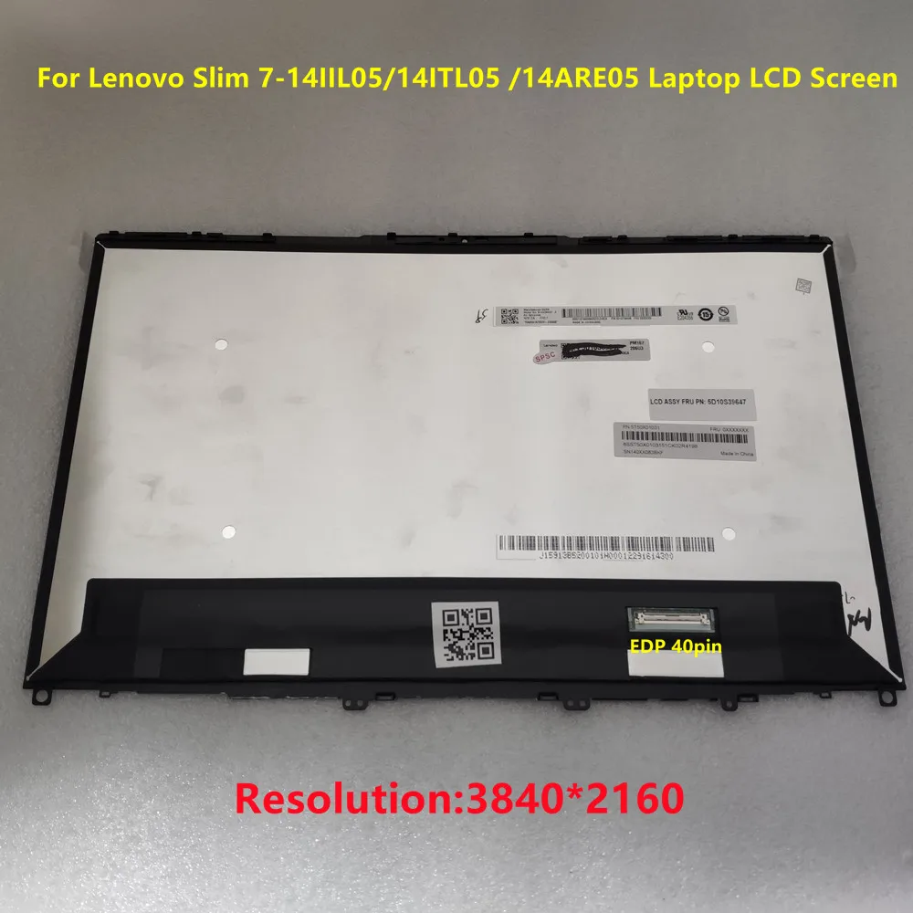 14.0 Moduli Led Display Laptop Yoga Yoga Slim 7-14Iil05 Sostituzione Display Per Lenovo Slim 7-14Iil05 7 14Itl05