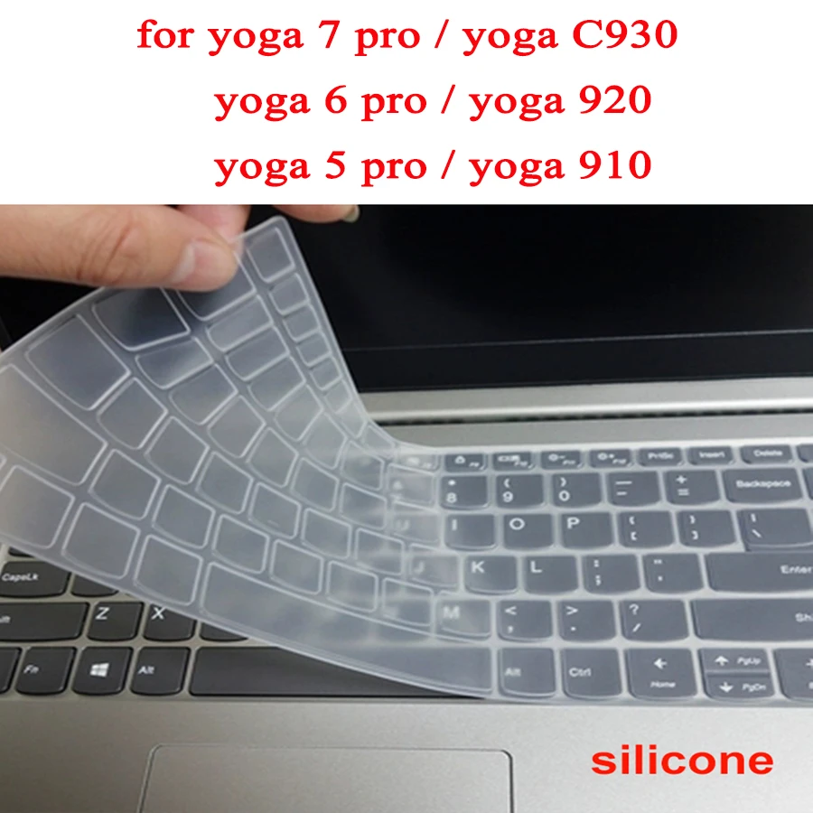 Lavabile Tastiera Del Computer Portatile Della Copertura Per Lenovo Yoga 7 Pro 5 6 13.9 C930 Per Lo Yoga 920 910 Impermeabile Del Silicone Pellicola N