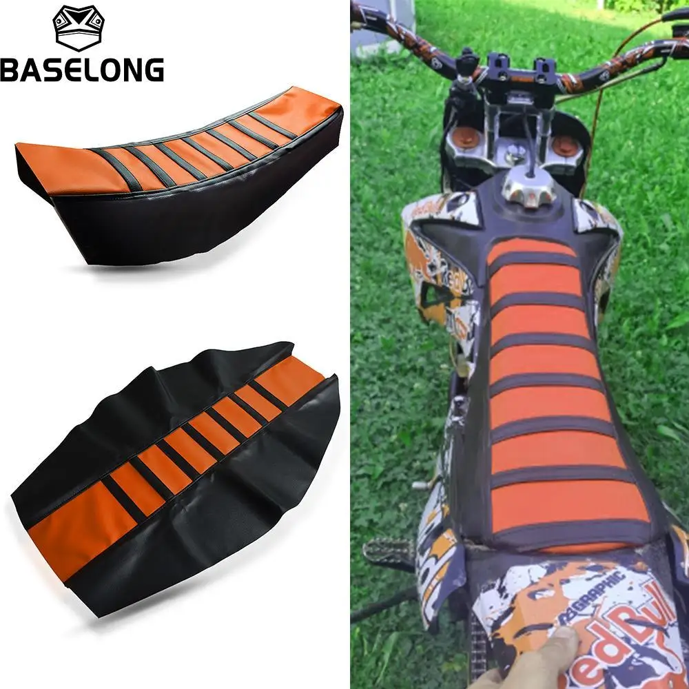 Moto Pro Gomma A Coste Pinza In Pelle Artificiale Coprisedile Morbido Per Honda Yamaha Suzuki Kawasaki Ktm Dirt Bikes Off Road