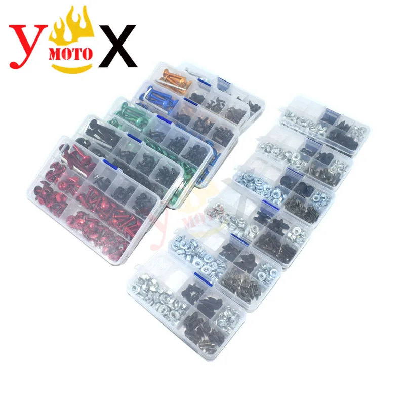 233Pcs Motor Bike M4 M5 M6 Carenatura Carrozzeria Vite Vite Di Fissaggio Della Clip Dado Kit Per Kawasaki Ninja 250R 300R Z900 Z1000 Zzr400