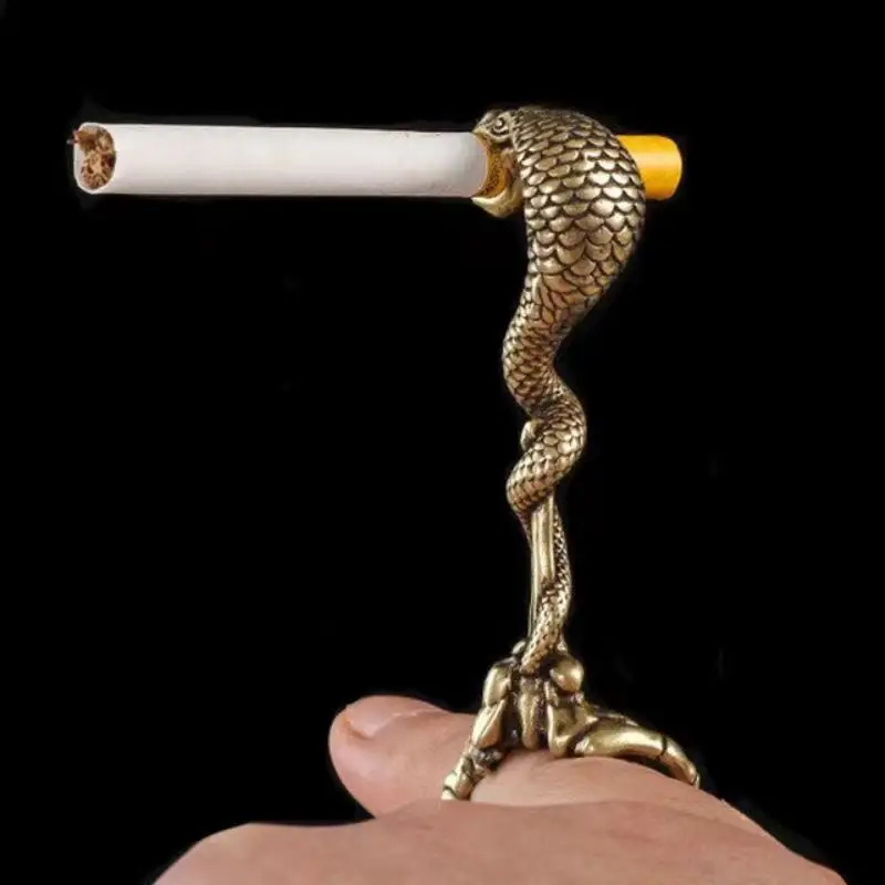 Nuova Personalità Creativa Serpente King Cobra Sigaretta Clip Mordere Sigaretta