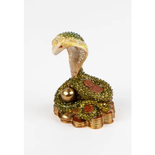 Mandrini Regali King Cobra Swarovski Portagioie Con Zirconi Cubici