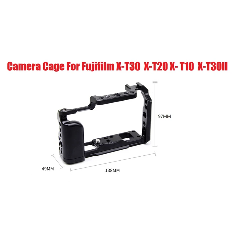 Top Deals Aluminum Camera Cage For Fujifilm Fuji X-T30 X-T20 X- T10 X-T30Ii Protective Cage Accessories Quick Release Plate
