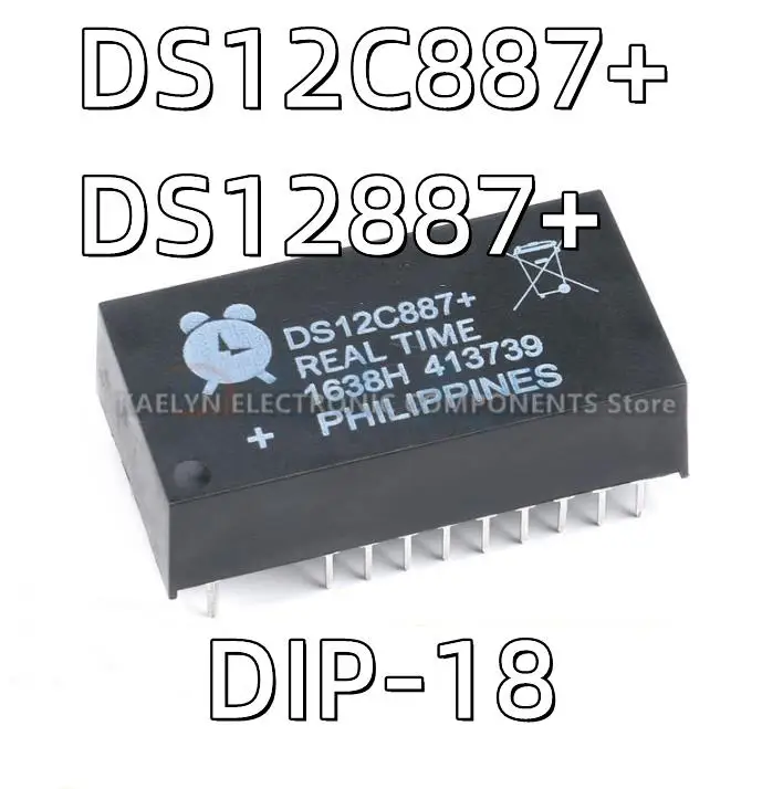 5 Pz/Lotto Ds12887 Ds12C887 Ds12C887 + Ds12887 + Orologio/Calendario In Tempo Reale 113B Modulo Parallelo 24-Dip