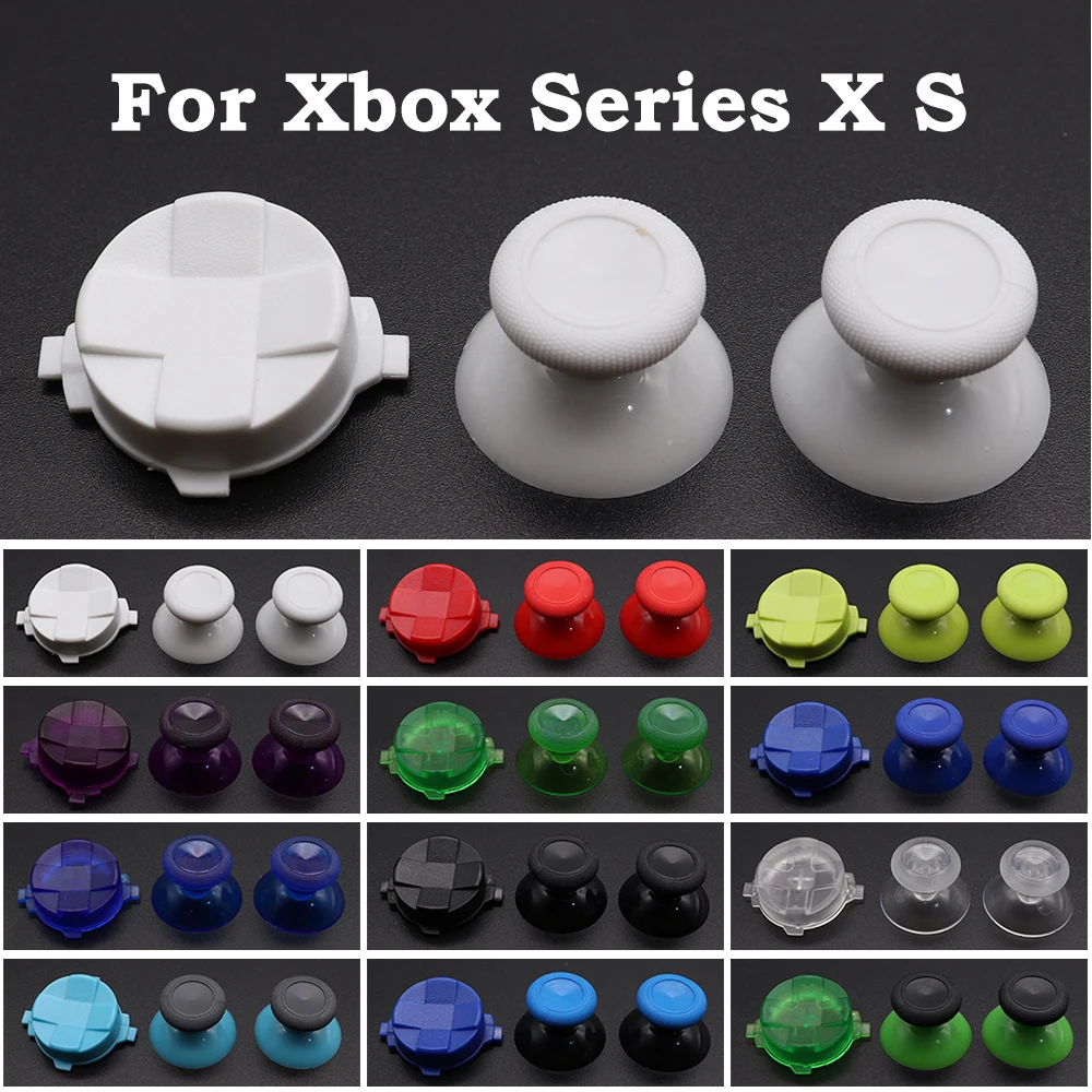Per Xbox Series X S Controller D-Pad Button Cross Direction Keys 3D Analog Thumb Sticks Grip Joystick Cap Thumbsticks Cover