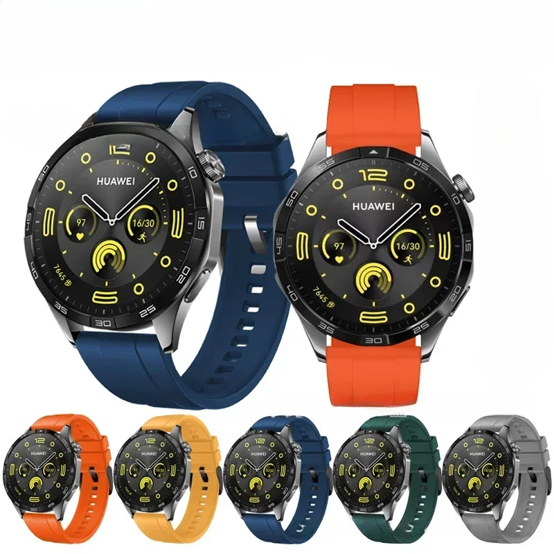 Cinturino In Silicone Per Huawei Watch Gt4 46Mm Gt4 41Mm Cinturino Di Ricambio Per Cinturino Huawei Ultimate 18Mm /22Mm Gt3