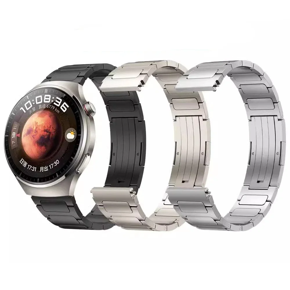 Cinturino In Titanio Per Huawei Watch 4 /4 Pro /Gt3 Gt2 Gt4 46Mm Bracciale, Cinturino Urltra-Light Per Huawei Watch Ultimate / Buds /Gt