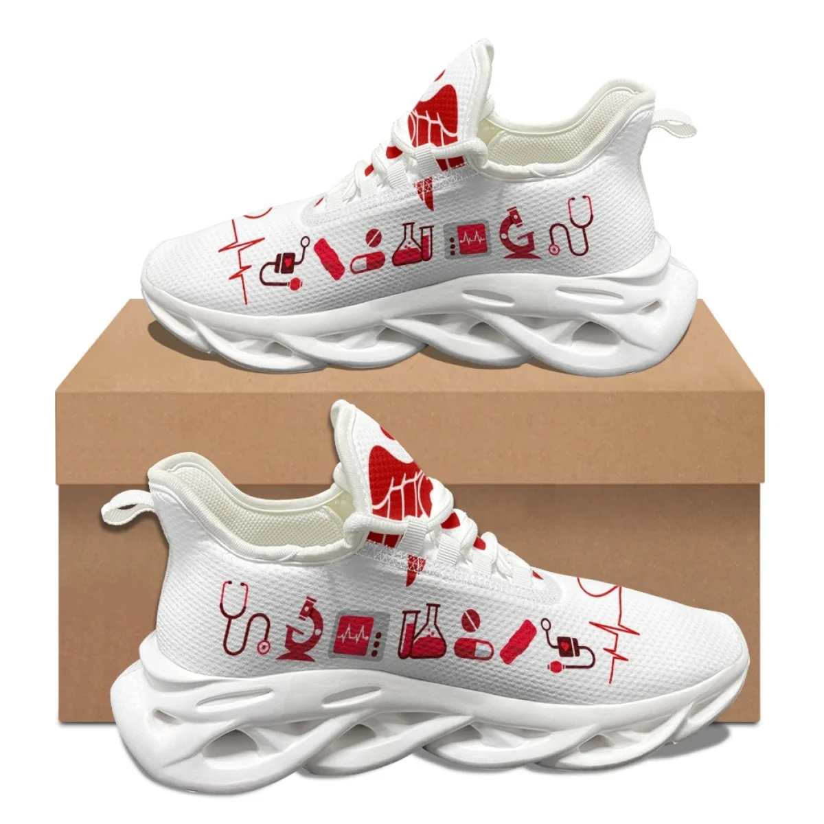 Emt Ems Emans Nurse Ladies Autunno Primavera Max Soul Shoes Antiscivolo Scarpe Sportive Resistenti Allo Sporco Scarpe Da Ginnastica Durevoli Con Punta
