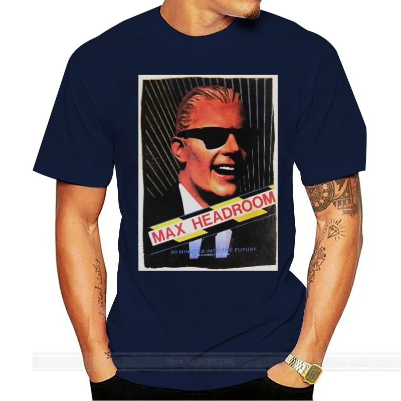Maglietta Max Headroom Maglietta In Cotone Maglietta Moda Estiva Da Uomo Taglia Euro