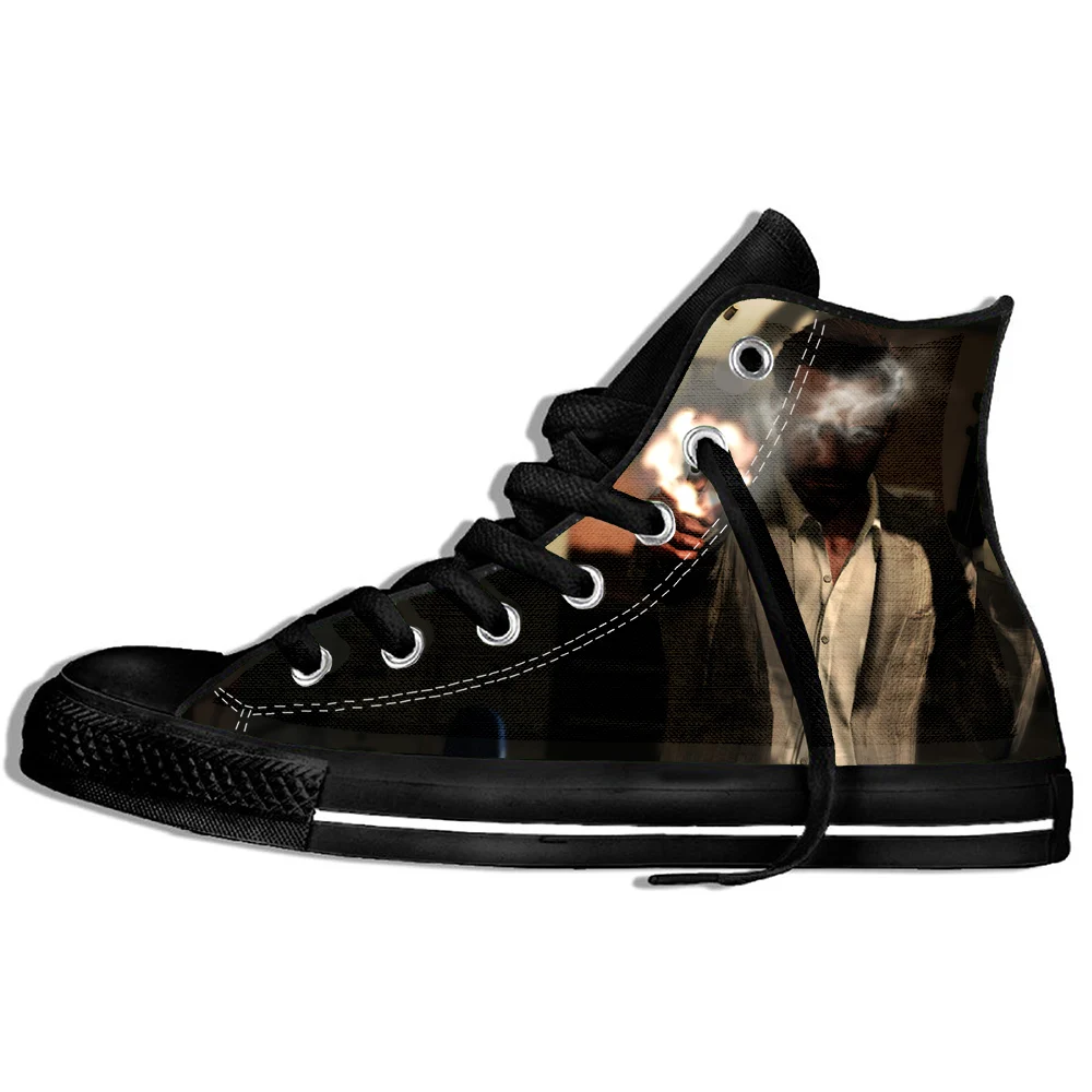 Hot Summer Fashion Printing High Top Sneakers Max Payne Unisex Scarpe Casual Leggere Uomo Donna High Top Ultime Scarpe Da Tavola