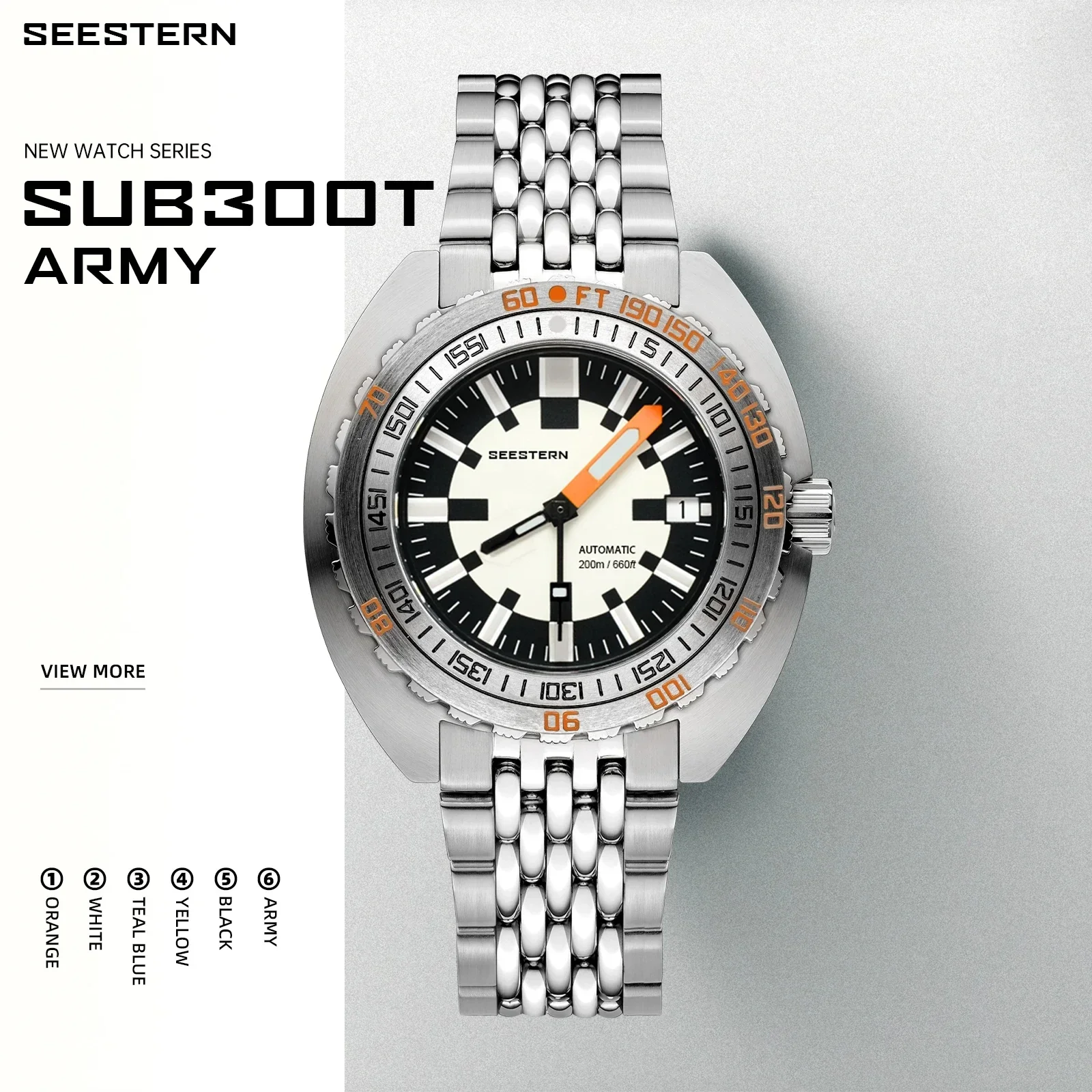 Orologio Subacqueo Heimdallr Per Uomo Sub300T Sapphire Nh35 Orologi Meccanici Automatici 20Atm Orologio Da Polso Luminoso Impermeabile Quadrante Dell'