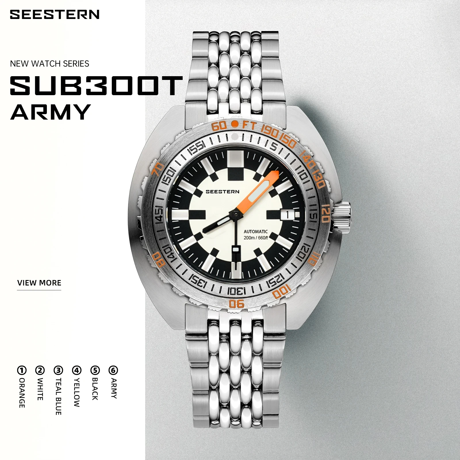Orologio Subacqueo Heimdallr Per Uomo Sub300T Sapphire Nh35 Orologi Meccanici Automatici 20Atm Orologio Da Polso Luminoso Impermeabile Quadrante Dell'