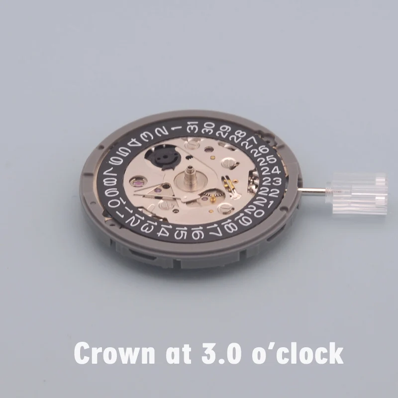 Black Seiko Nh35 Nh35A Japan Movement 24 Jewel Movimento Automatico Meccanismo Orologio Silenzioso Corona A 3.0 Man Watch Repair Movt