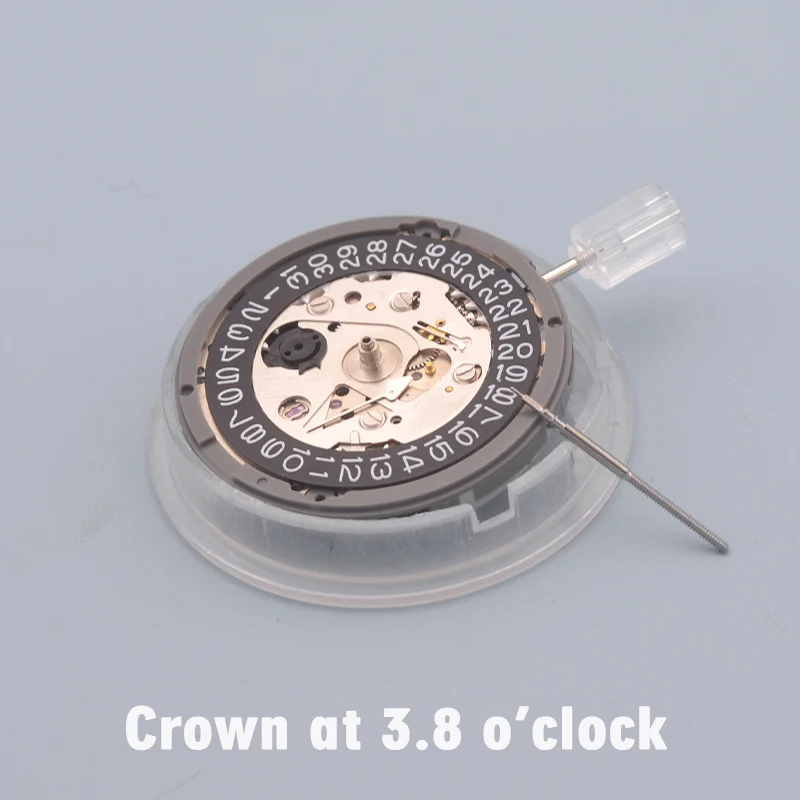 Black Seiko Nh35 Nh35A Japan Movement 24 Jewel Movimento Automatico Meccanismo Orologio Silenzioso Corona A 3.8 Man Watch Repair Movt