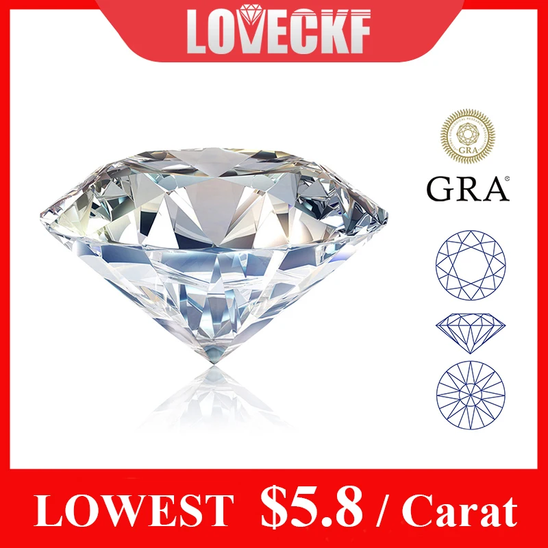 Promozione Real D Color Moissanite Stone Con Certificato Vvs1 Gra Certified Moissanite Lab Diamonds Moissanita Gemme Sciolte