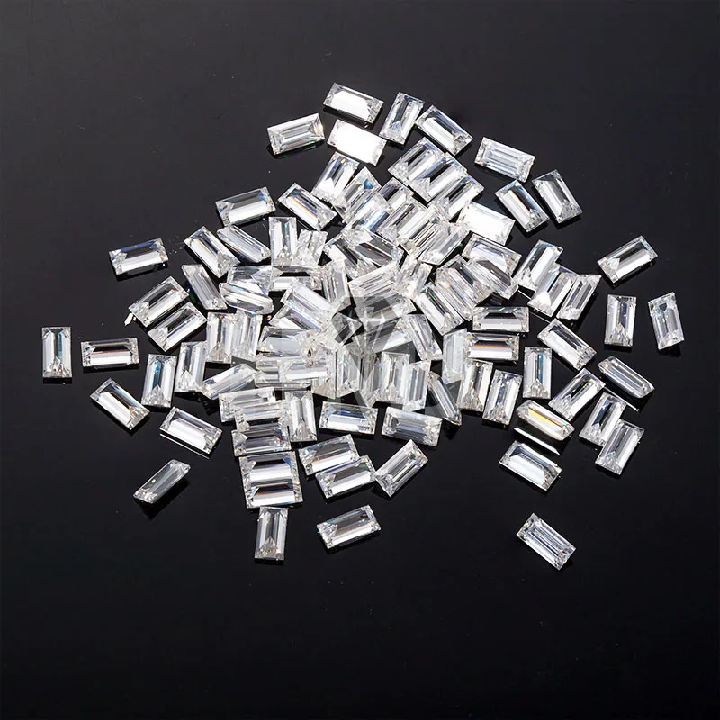 Hmj Loose Moissanite Diamond Baguette Step Cut D Color Vvs1 Chiarezza Per Anelli Collana Creazione Di Gioielli Con Certificato Gra