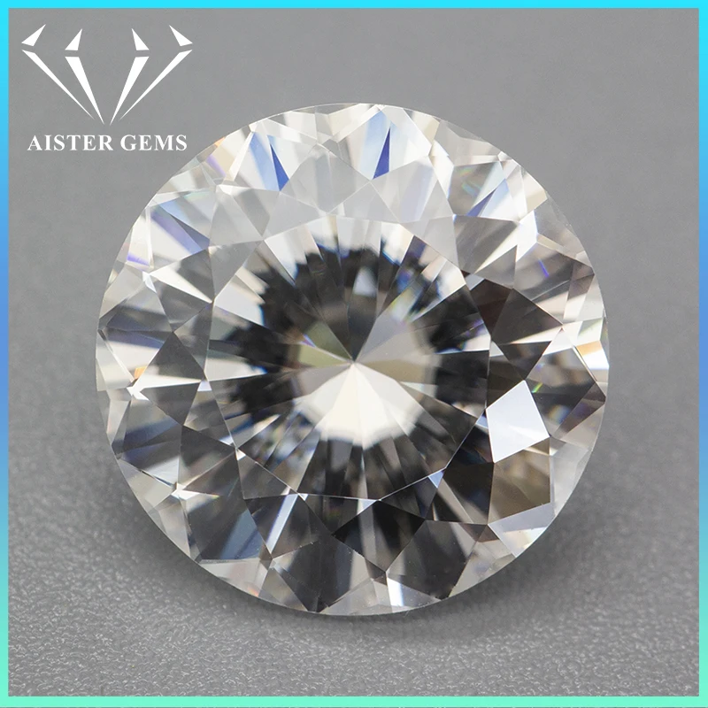 New Round Blue Flame Cut Moissanite Pietra Sciolta 1.0-5.0Ct 89 Faces Cut Lab Diamonds Pass Diamond Tester Con Certificato Gra