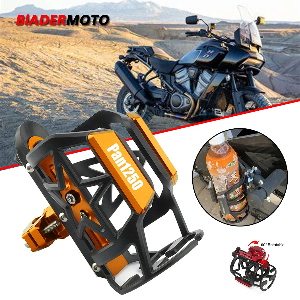 Nuovo Per Harley Davidson Pan America 1250 Pan1250 Moto Bevanda Bottiglia D'Acqua Portabicchieri Harley Davidson Pan1250 Logo