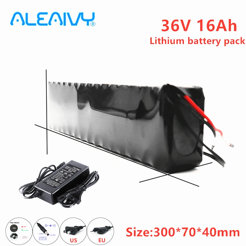 E Bike 36V 16Ah Batteria E-Bike Batteria 18650 Batteria Agli Ioni Di Litio 600W Ad Alta Potenza Fiido D1 D2 E-Bike Bicicletta Scooter Motore Nuovo