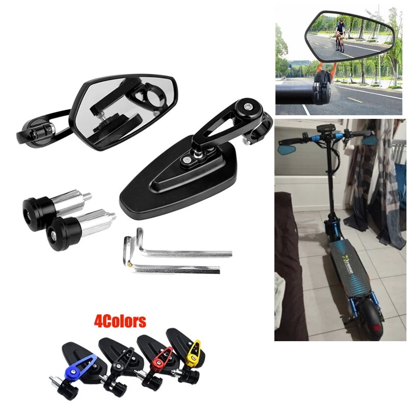 Per E-Bike Fiido Bike T1 Segway Gt2 7/8 "22Mm Maniglia End Bar Specchi Manubrio Specchietti Moto Side Retroviseur Specchietto Retrovisore