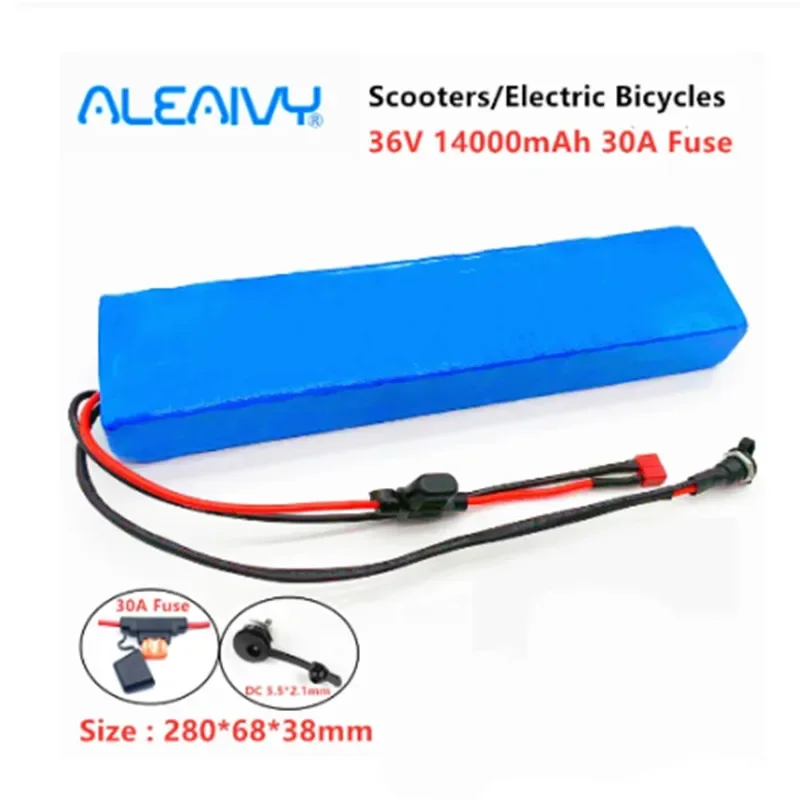 E-Bike 36V Batteria 14Ah 18650 Batteria Agli Ioni Di Litio 500W Ad Alta Potenza E Capacità Fiido D2 D4S Moto Scooter
