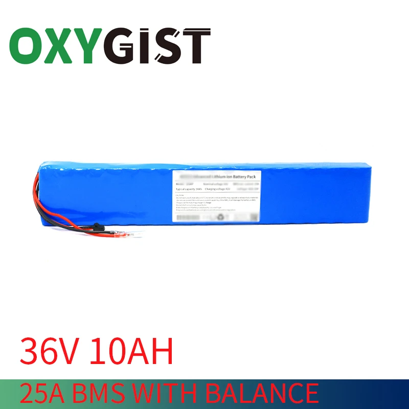Oxygist 10 S4P 36V 10Ah Batteria Ricaricabile Agli Ioni Di Litio Ad Alta Potenza Per Fiido Ebike Bicycle Scooter Motor Con 25A Bms
