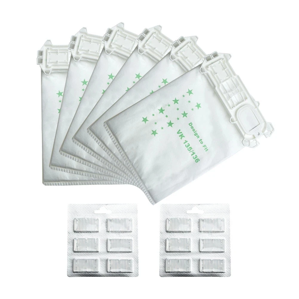 Kit Sacchetti Per La Polvere Per Vorwerk Kobold Vk 135 Vk 136 Forniture Set Fogli Profumati Aspirapolvere
