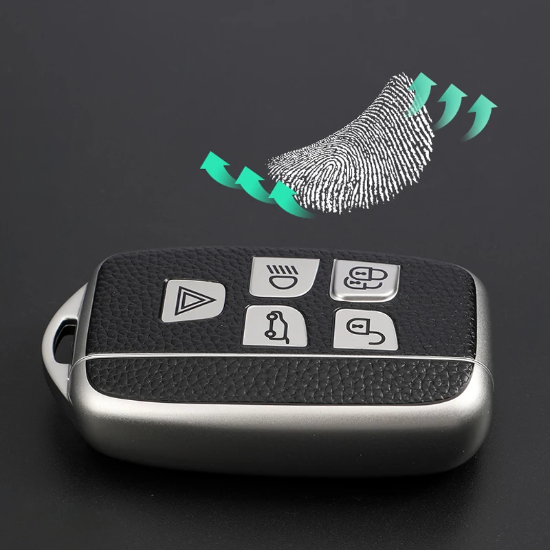 Leather Tpu Car Key Case Cover Shell For Land Rover Range Rover Sport Evoque Freelander Velar Discovery 4 Jaguar Xe Xj Xf Guitar