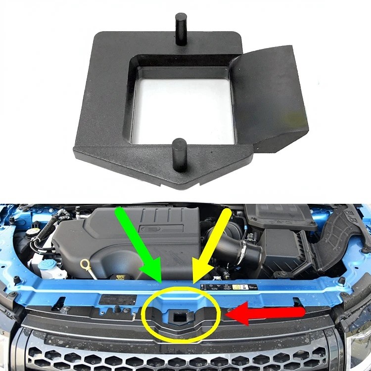 Per Land Rover Evoque Discovery Sport Range Rover Sport Jaguar Xf Engine Hood Lock Guarnizione Hood Lock Staffa In Plastica Nera