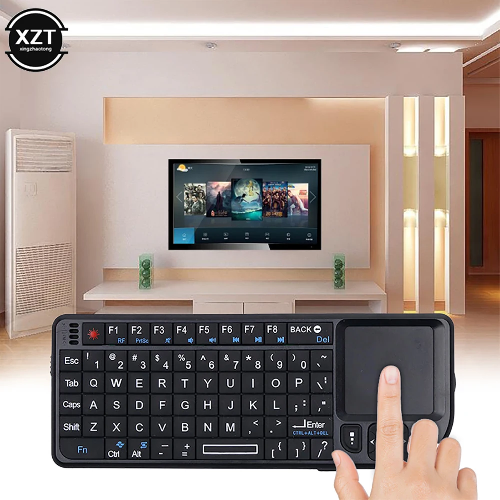 Nuovo 2.4G Mini Tastiera Wireless Palmare Touchpad Gaming Meccanico Tastiera Wireless Per Smart Tv Samsung Panasonic Toshiba