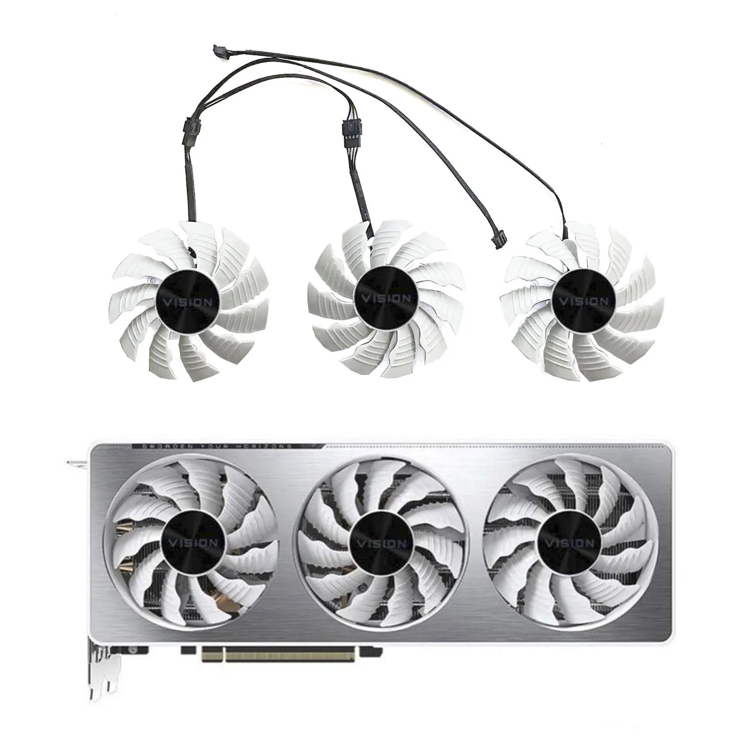 Ventola Gpu 82Mm 4Pin Pla09215S12H Rtx3070 Per Gigabyte Geforce Rtx 3070 Vision Oc 8G Gigabyte Geforce Rtx 3060 Ti Vision Oc 8G Lhr