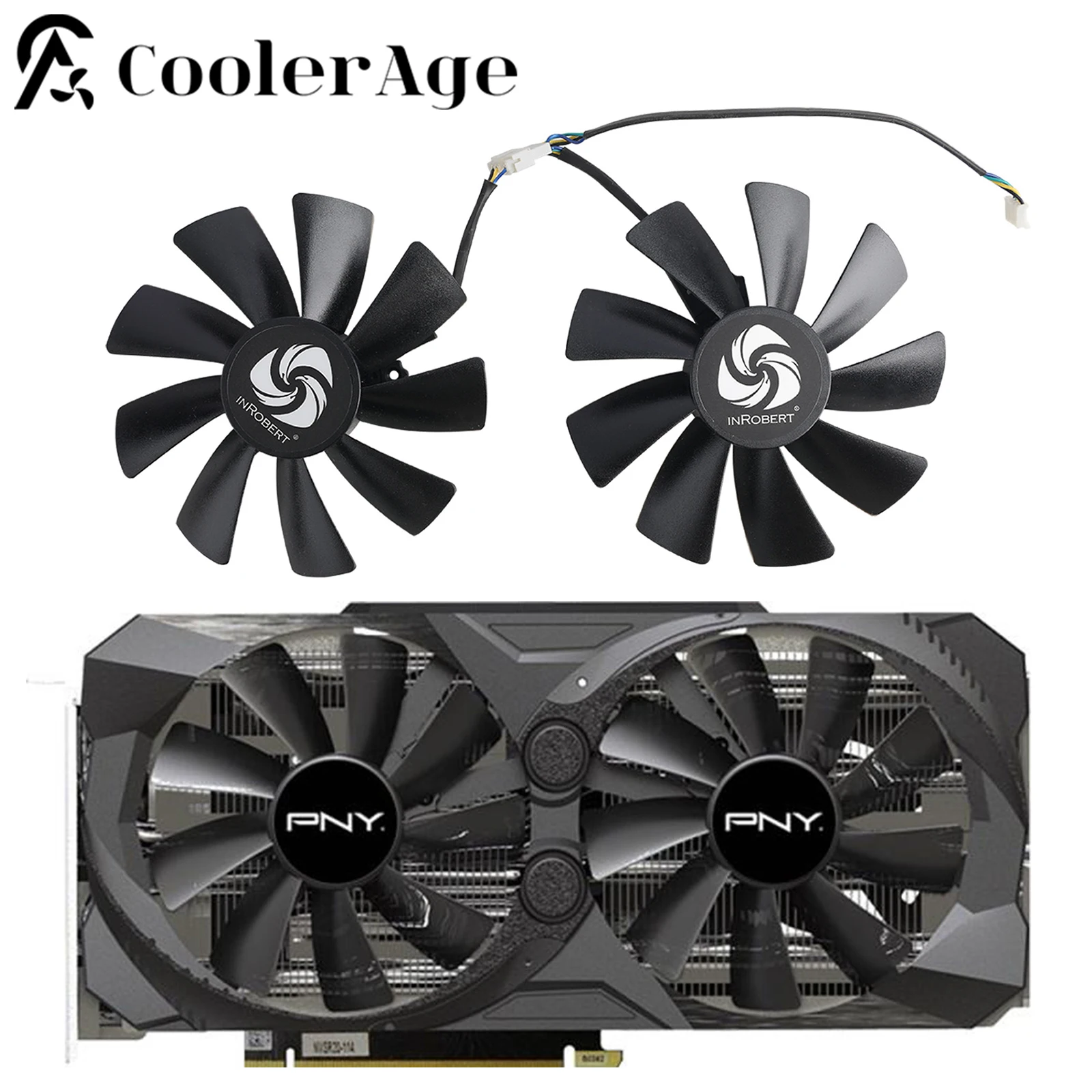 100Mm Gfy10015H12Spa Rtx3070 Video Card Fan For Pny/51Risc Geforce Rtx 3070 8Gb Uprising Dual Fan Lhr Graphics Card Cooling Fan