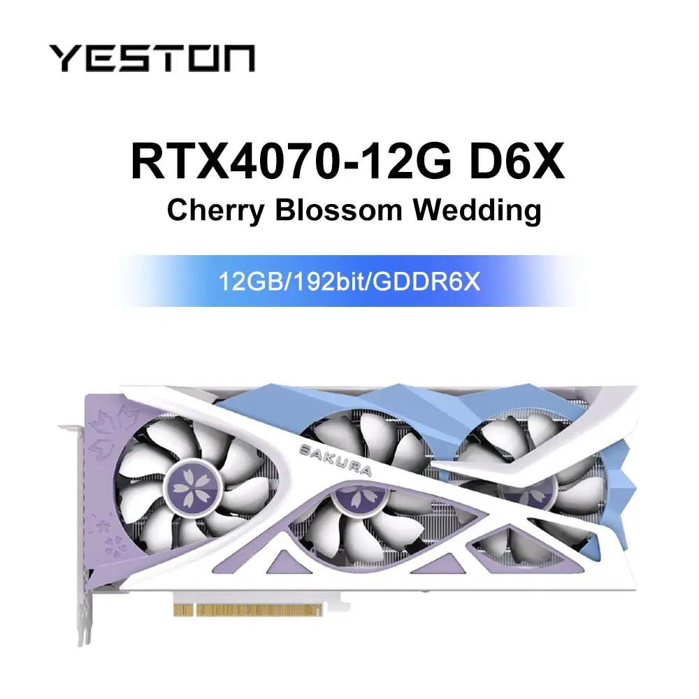 Yeston Rtx 4070Ti 12G D6X Sa 12Gb 192Bit Gddr6X Rtx 4070Ti Scheda Grafica Gaming Gpu 21Gbps Placa De Video Muslimate