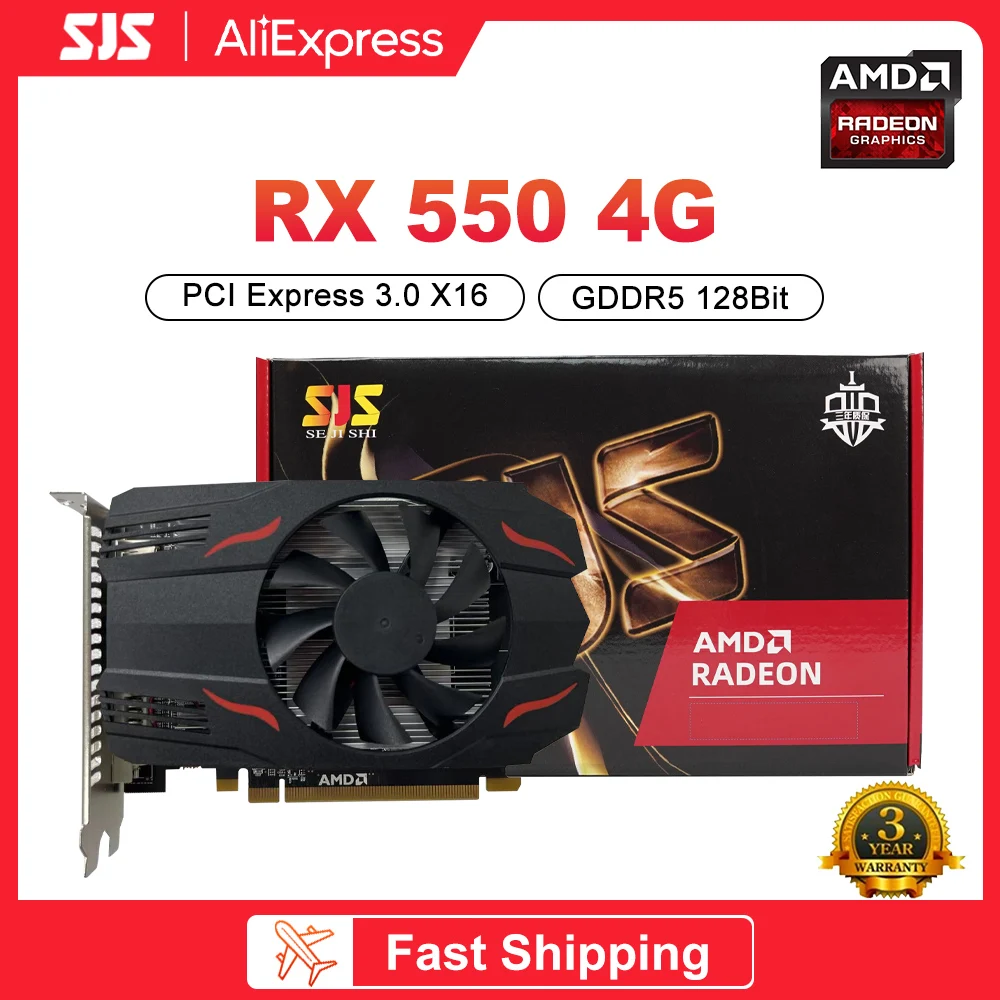 Sjs Geforce Rx 550 Rx580 Rtx 1660S Rtx 2060S Super 4G 6G 8G Gddr5 Gddr6 Schede Video Schede Grafiche Gaming Gpu Placa De Video