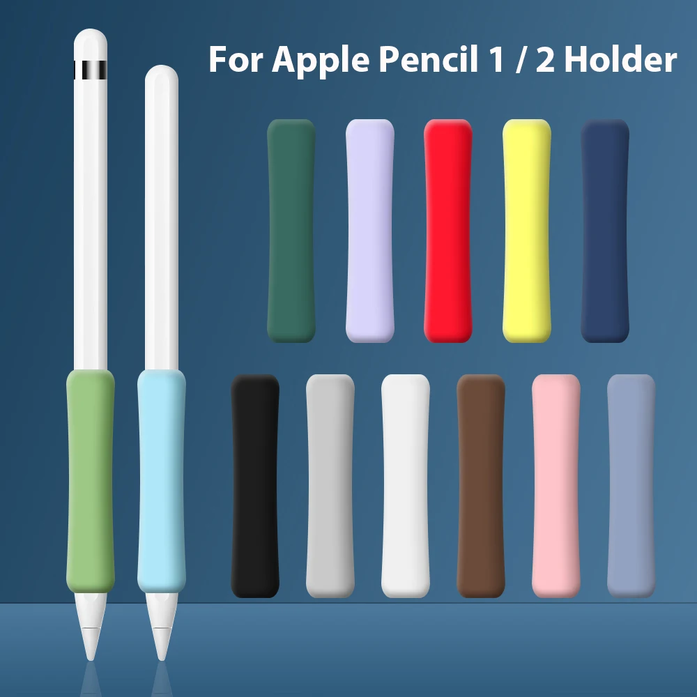 Custodia In Silicone Per Apple Pencil 2 1 Gen Cover Protettiva Per Ipad Stylus Pencil Touch Pen Grip Holder Sleeve Custodia Portatile