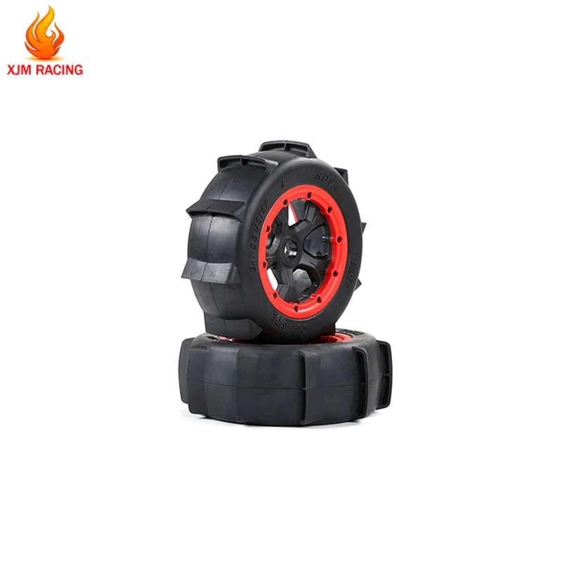Sand Wheel Tyres Assembly 2 Pz/Set Per 1/5 Losi 5Ive-T Rofun Rovan Lt Slt V5 Baja 5S Kingmotor X2 Truck Rc Car Racing Toys Parts