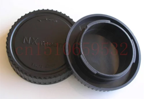 2 Set Camera Lens Cap Copertura Posteriore + Tappo Corpo Per Samsung Nx Mount Nx10 Nx300 Nx2000 Nx1000