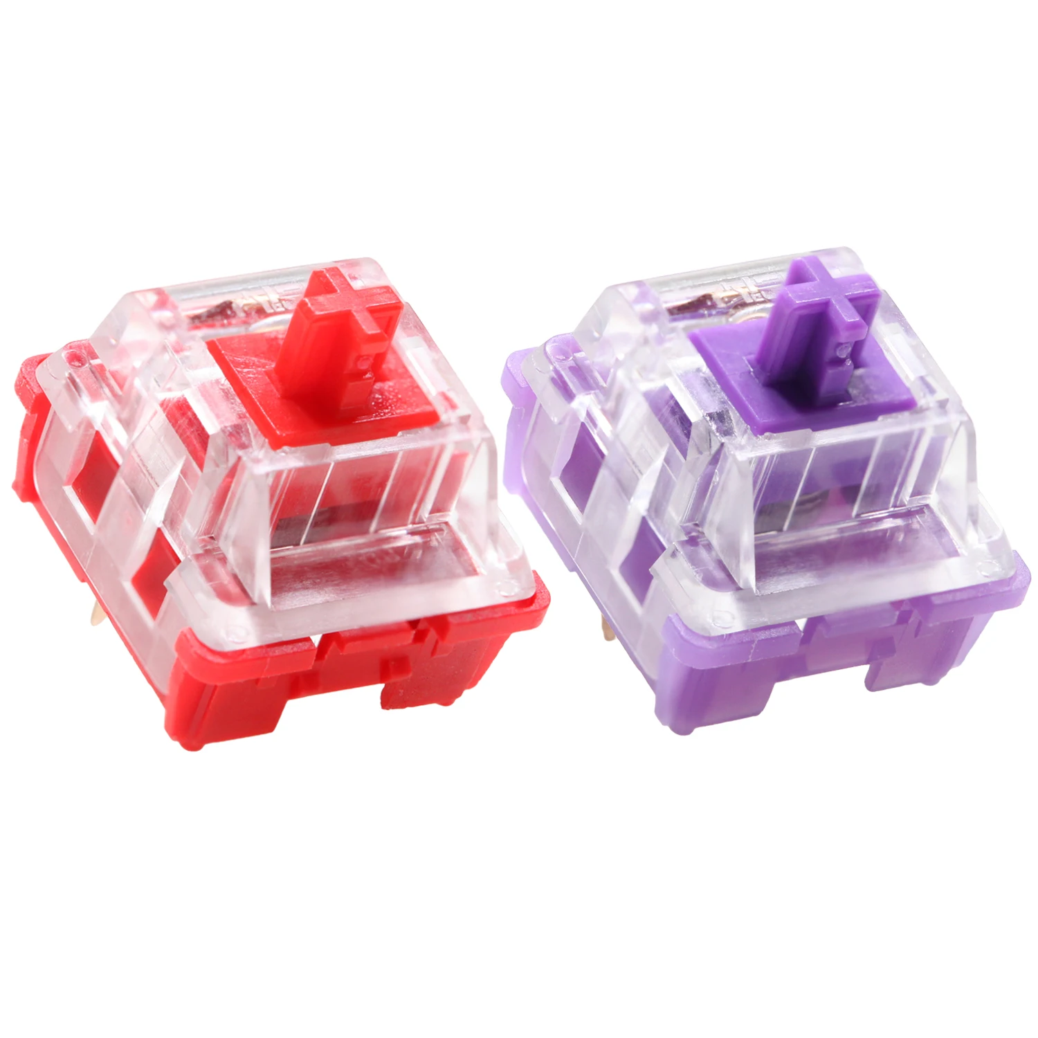 Ciy Evo Switch Evolution Linear Tattile 55G 60G Mx Stem Switch Per Tastiera Meccanica 50M Factory Lubed Pc Nylon Pok Rosso Viola
