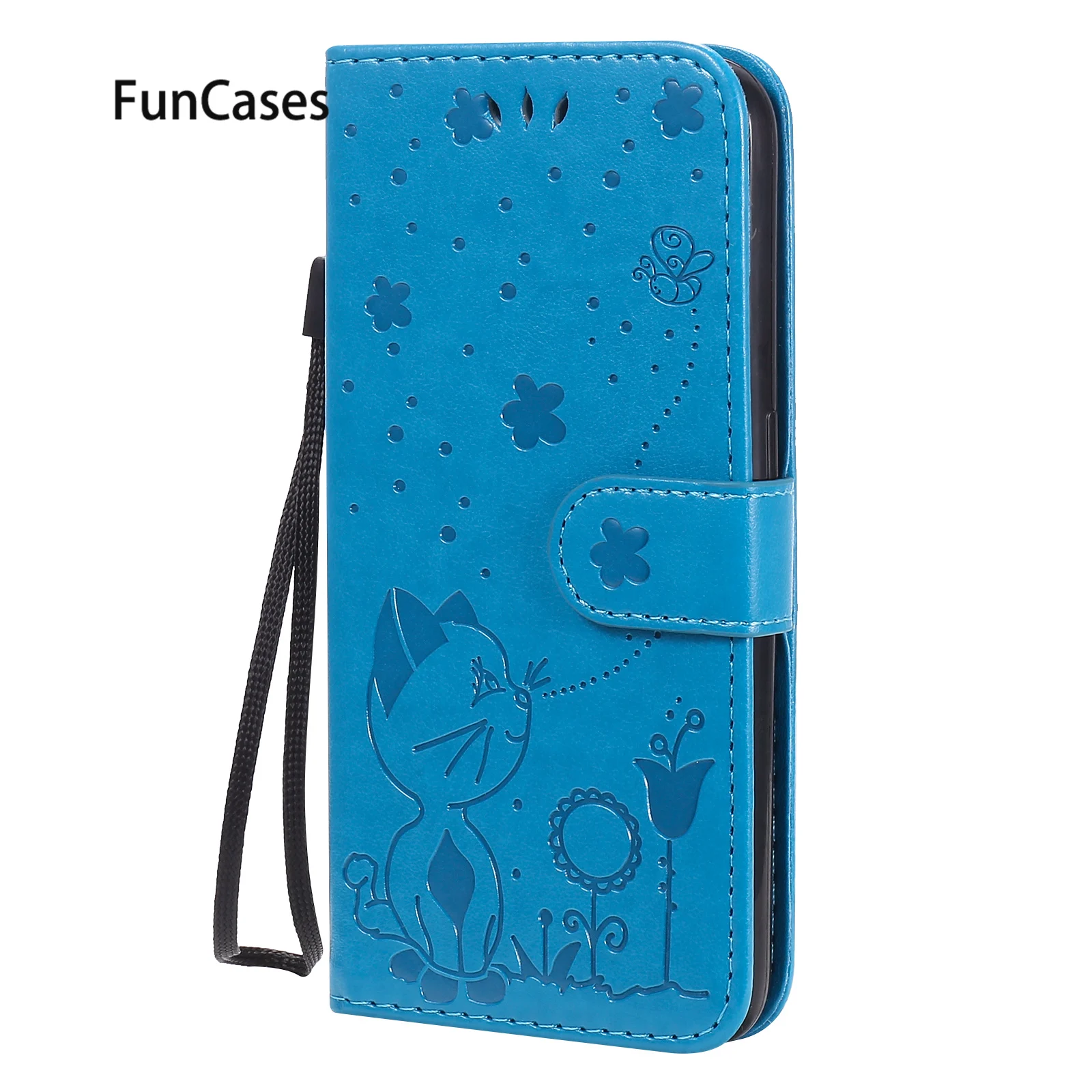 Shell Cases For Telefon Samsung S7 Caso Embossing Coques Cover Sfor Galaxy Etui S6 S8 Plus S9 Edge Pu Leather Flip Pouch Samsunv