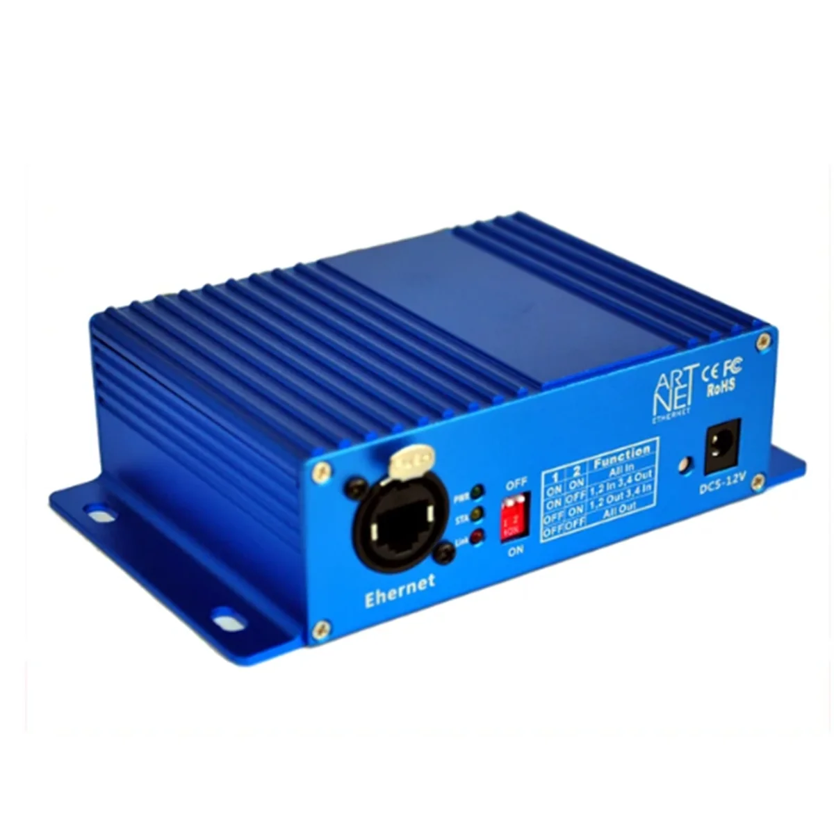 Artnet-Dmx 4 Convertitore Bidirezionale Artnet Dmx A Quattro Vie 4 Femmina 3Pin Xlr In/Out Segnale Converte Ethernet Us Plug