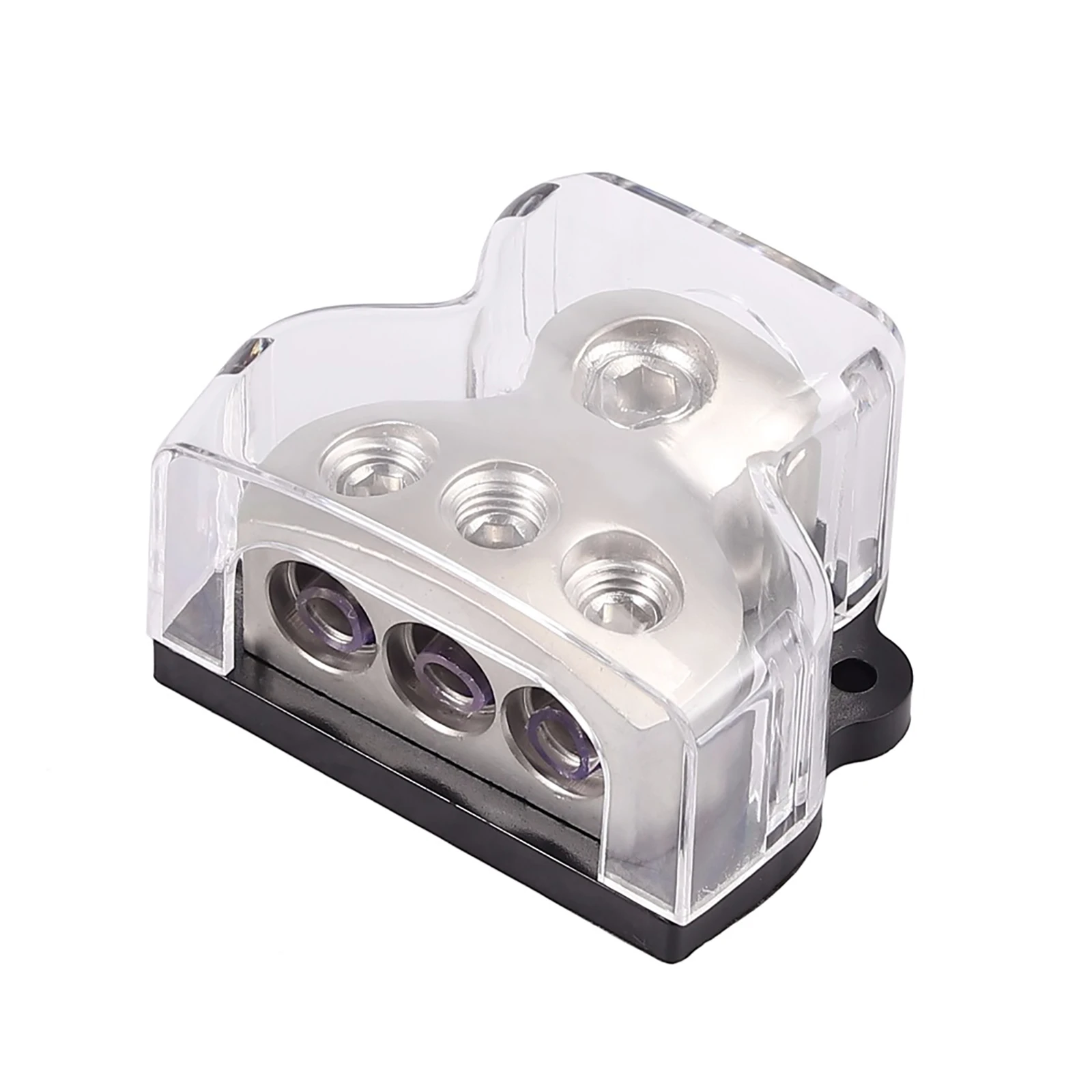 1Pc 3 Way Car Power Distributor Block Auto Audio Power Wire Splitter 1*0 Gauge In 3*4 Gauge Out Per Audio Splitter Accessorio Per Auto