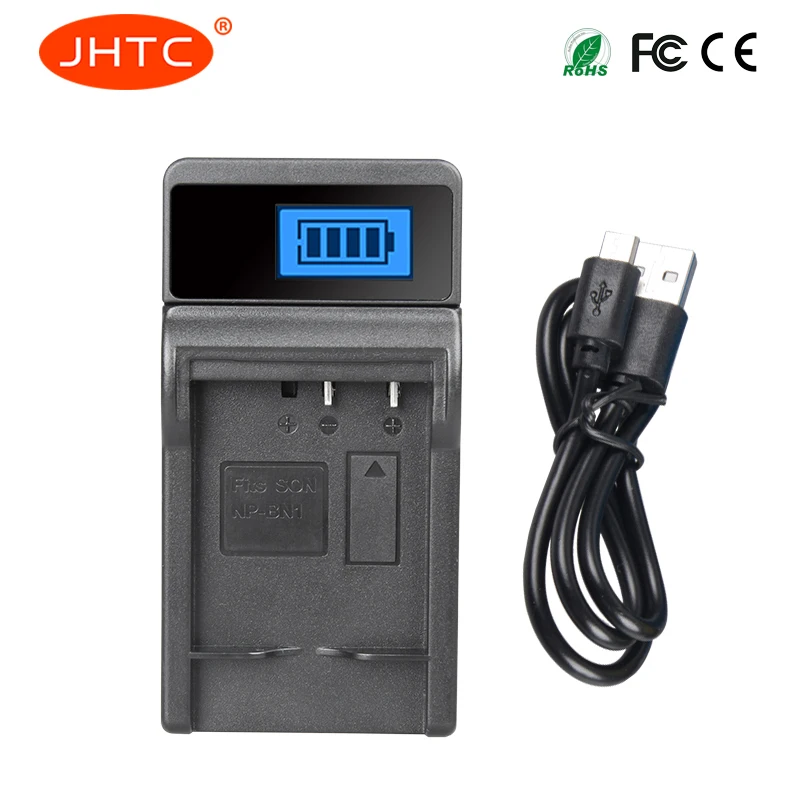Jhtc Np-Bn1 Np Bn1 Lcd Usb Battery Charger Per Sony Cyber-Shot Dsc-Dsc-W510 W520 W530 W550 W560 W570 W580 W610 Wx5 Wx7