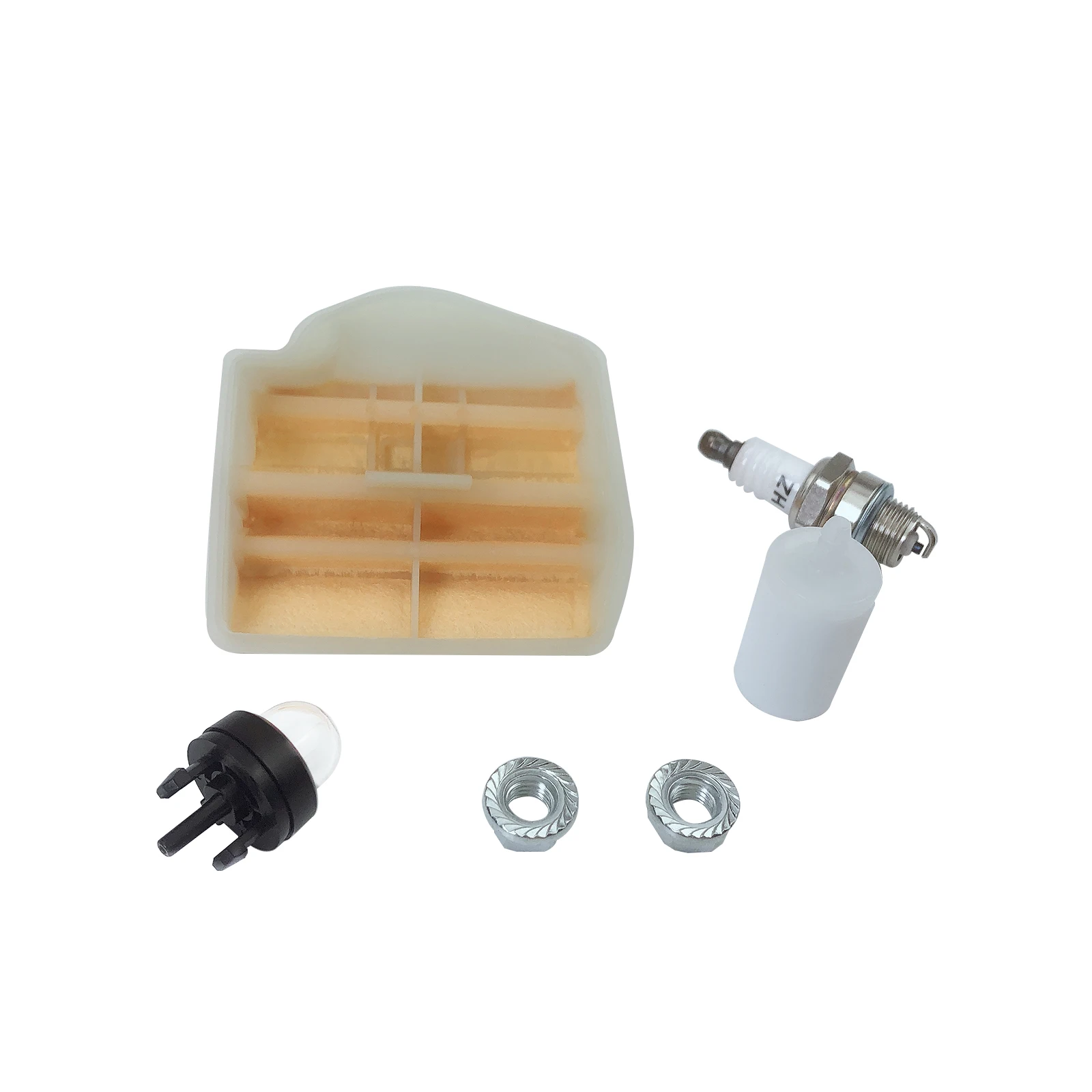 Kit Tune Up Filtro Aria Motosega Per Husqvarnas 450 Rancher 450 E Ii 445E Ii Con Filtro Carburante Candela Primer Lampadina Dado